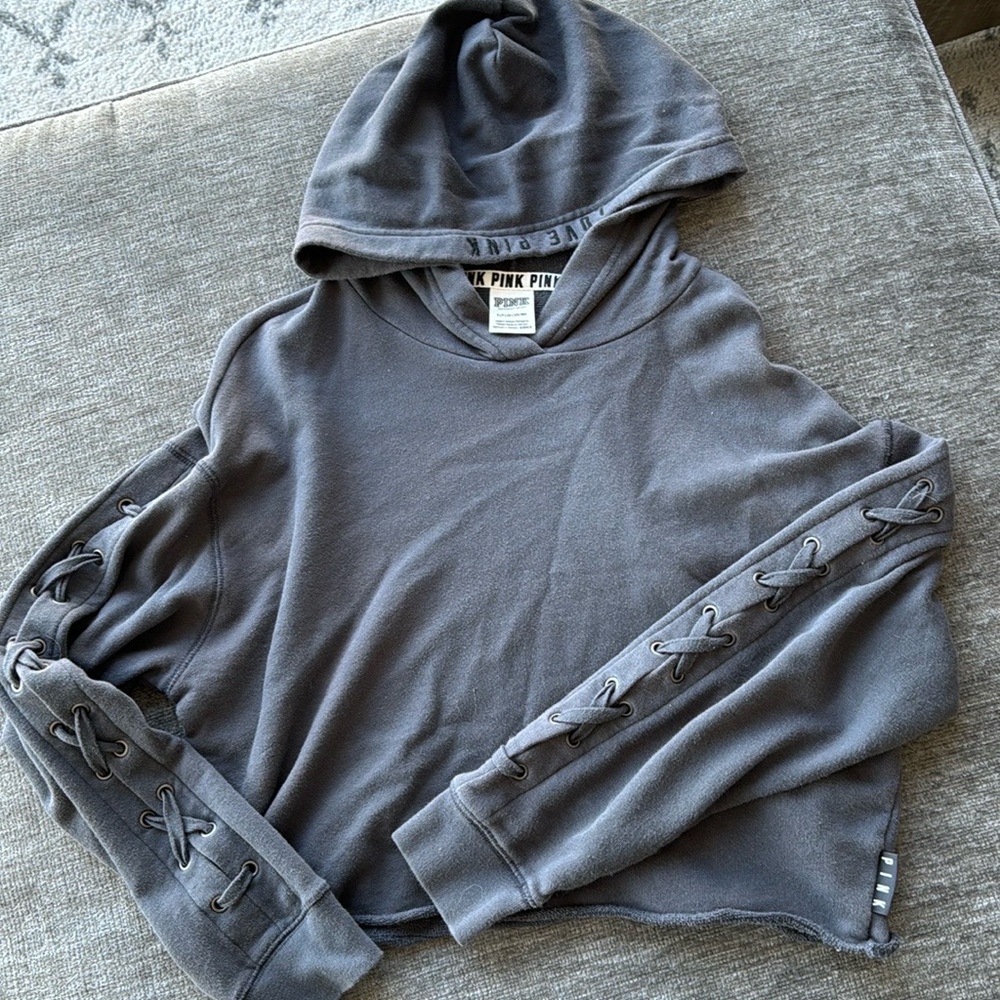 PINK cropped hoodie